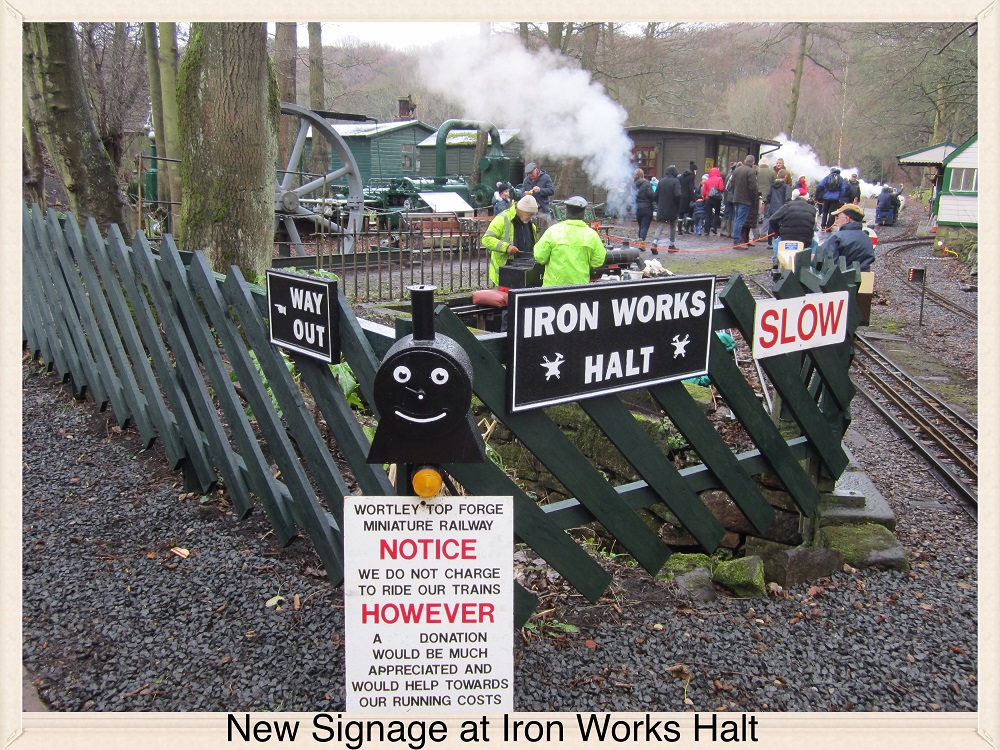 New Signage at Iron Works Halt